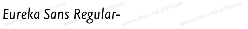 Eureka Sans Regular字体转换